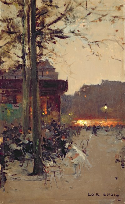 Paris by Evening by Luigi Loir